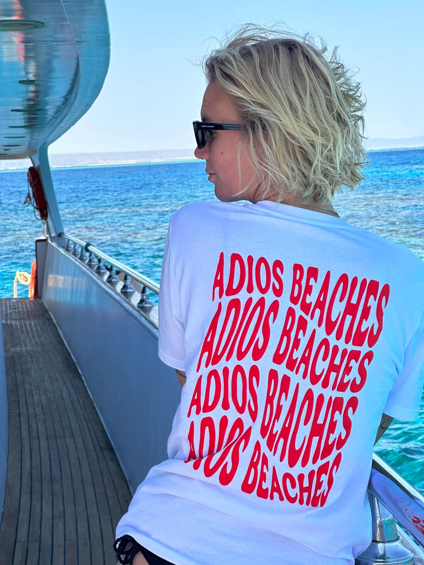 Adios Beaches T-Shirt print